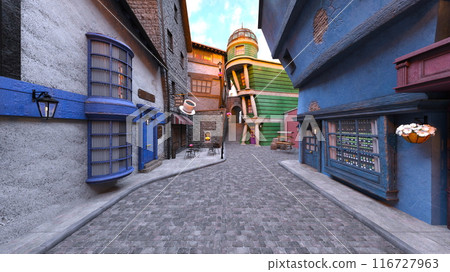 A city with cobblestones A city with cobblestones 116727963