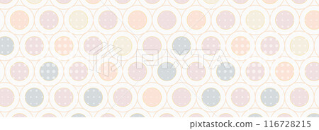 無縫圖案與柔和的彩色圓點 116728215