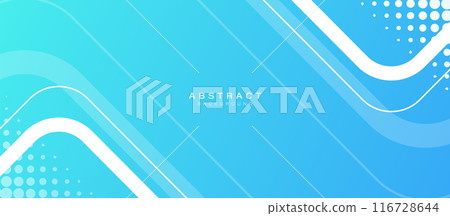 Abstract background with white geometric lines on a blue background. Modern minimal trendy lines pattern horizontal. Vector illustration Abstract background with white geometric lines on a blue background. Modern minimal trendy lines pattern horizontal. Vector illustration 116728644