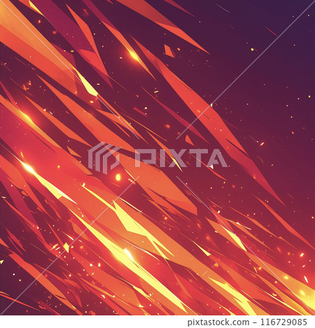 紅色光芒和火焰AI圖像 116729085