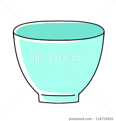 Loose and simple tea bowl, solid color 116729926