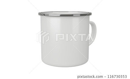 Coffee Camp Mug on isolated background. 3d render 116730353