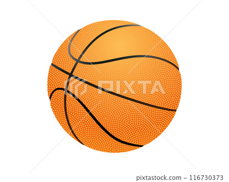 Sport ball illustration. Basketball ball illustration. 116730373