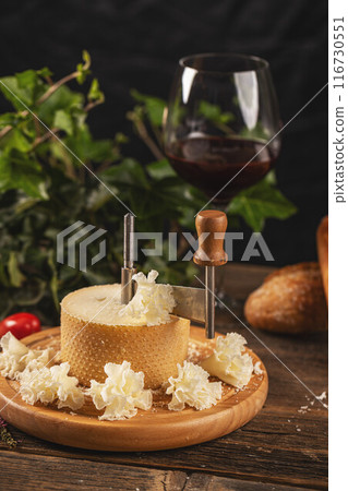 Tete de moine cheese 116730551
