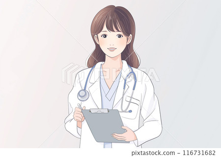 A lady with a medical record 116731682