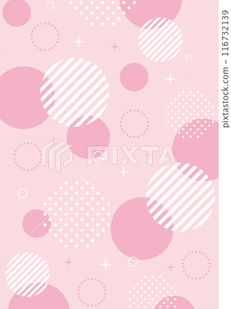 Geometry Memphis Background POP Polka Dot Glitter Pink 116732139