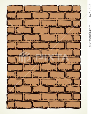 Brick. Vector drawing Brick. Vector drawing 116732402