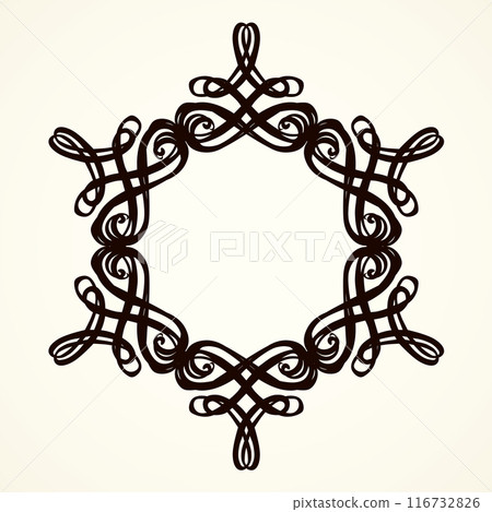 Vignette. Vector drawing 116732826