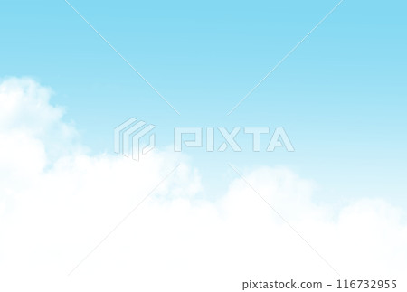 Background material_blue sky and clouds Background material_blue sky and clouds 116732955