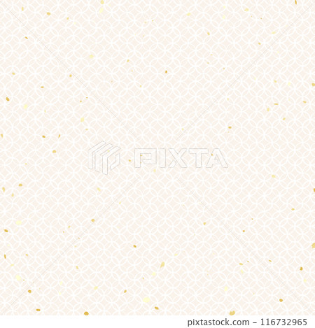 Illustrated background material that arranges traditional Japanese patterns 116732965
