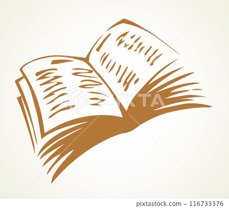 Open book. Vector doodle symbol 116733376