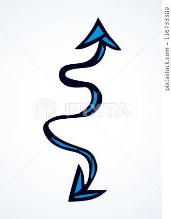 Arrow symbol. Vector drawing Arrow symbol. Vector drawing 116733389