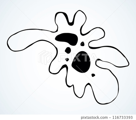 Amoeba. Vector drawing sign icon Amoeba. Vector drawing sign icon 116733393