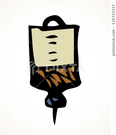 Solution for injections. Vector drawing 116733437