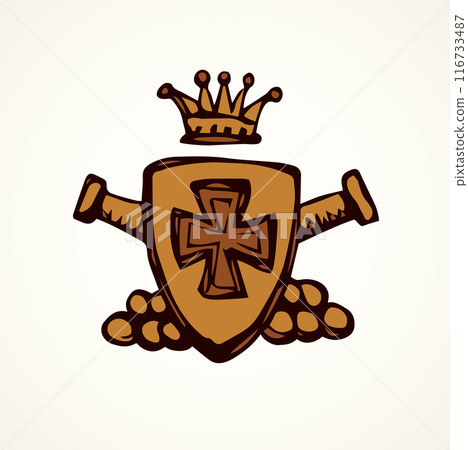 Coat of arms. Vector drawing Coat of arms. Vector drawing 116733487