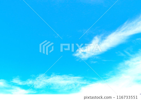 Blue sky and white clouds background material 116733551