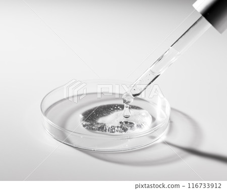 培養皿和移液管的化妝品和醫學影像 116733912