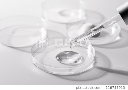 培養皿和移液管的化妝品和醫學影像 116733913