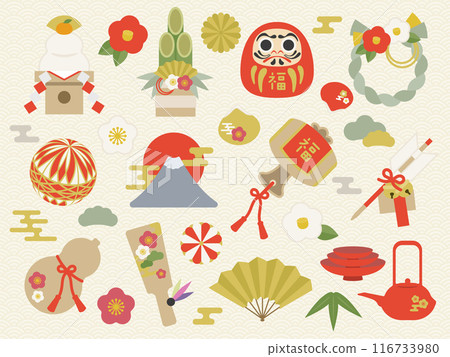 New Year's lucky charm set_01 New Year's lucky charm set_01 116733980