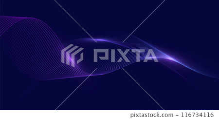 glowing wave line 32 116734116