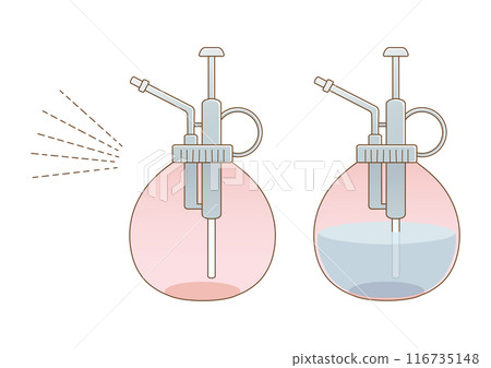 透明柔和色噴霧器（帶/不帶水）和噴霧部件 116735148