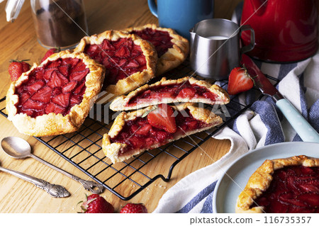 galette with strawberry galette with strawberry 116735357