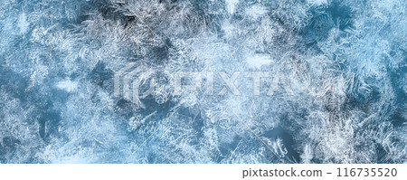 Frost Crystal Patterns Surface, Ice Design, Winter Cold Texture, Natural Frozen Detail, Blue White backdrop, Abstract Seasonal Christmas or New Year background Frost Crystal Patterns Surface, Ice Design, Winter Cold Texture, Natural Frozen Detail, Blue White backdrop, Abstract Seasonal Christmas or New Year background 116735520