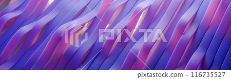 Contemporary Abstract Web Banner with Horizontal Lines Design, Smooth Purple to Blue Gradient Background for Creative Digital Media Use, Stylish Striped Pattern for Modern Website Headers 116735527