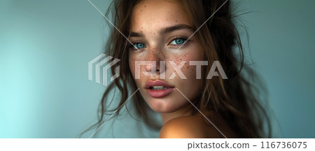 Portrait of an Attractive Young Girl Portrait of an Attractive Young Girl 116736075