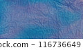 Hand dyed textile background. Cotton fabric texture 116736649