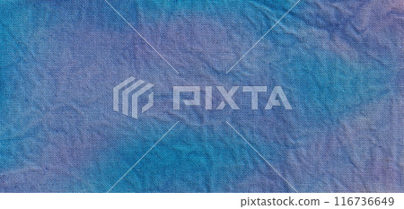 Hand dyed textile background. Cotton fabric texture Hand dyed textile background. Cotton fabric texture 116736649