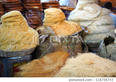 Sevai for sale at Zakaria Street Kolkata During the time of Eid al-Fitr Sevai for sale at Zakaria Street Kolkata During the time of Eid al-Fitr 116736733