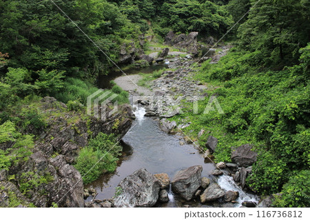 三橋峽清澈的溪流 116736812