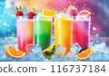 食物圖片用冰塊冷卻的果汁和冰沙 116737184