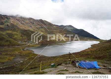 Lake shape like Elephant at Old Silk Route East Sikkim Lake shape like Elephant at Old Silk Route East Sikkim 116737351
