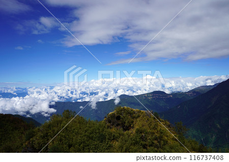 Kanchenjunga Peak View up above the clouds Kanchenjunga Peak View up above the clouds 116737408