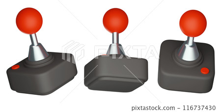game joystick controller 3D graphic 116737430