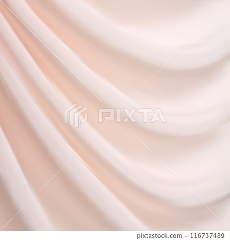 Abstract light pink bedding or blanket Background and texture with copy space crumpled or wrinkled white fabric soft focus. eps 10 116737489