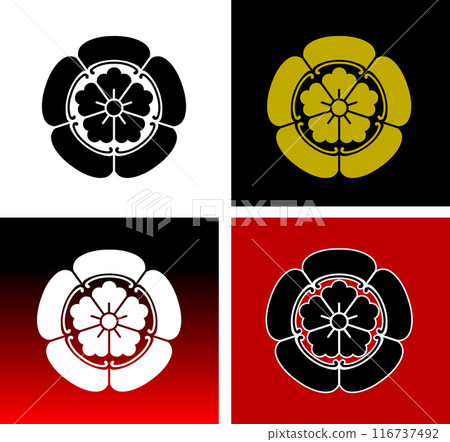 Oda Nobunaga's family crest, the Oda quince 116737492