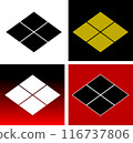 Takeda Shingen family crest: Takeda diamond 116737806