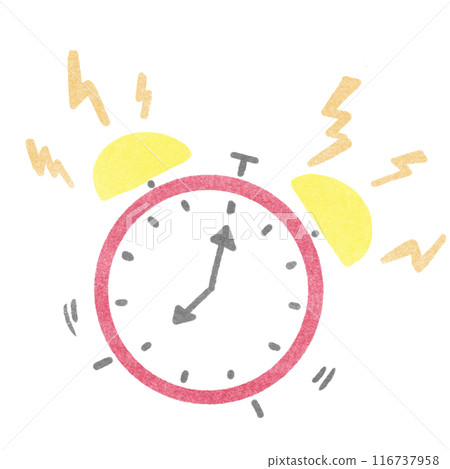 Illustration of alarm clock 116737958
