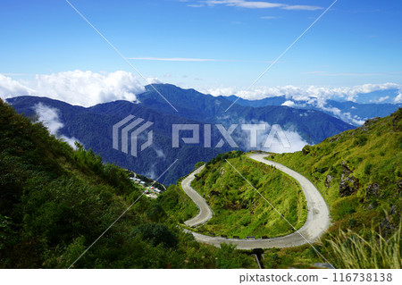 Mountain Zig Zag Road of East Sikkim Silk Route Mountain Zig Zag Road of East Sikkim Silk Route 116738138