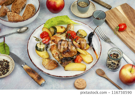 Baked chicken legs, drumsticks Baked chicken legs, drumsticks 116738590