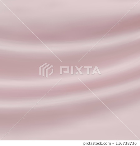 Light pastel pink folded fabric as a background. eps 10 116738736