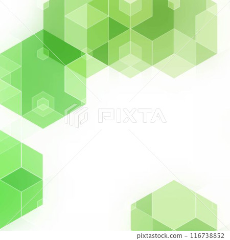 Green geometric background. Vector illustration. polygonal style. Hexagons. eps 10 Green geometric background. Vector illustration. polygonal style. Hexagons. eps 10 116738852