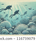 多名潛水員的潛水場景 116739079