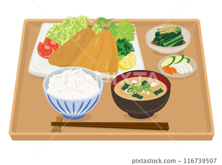 餐點：炸竹莢魚套餐（附托盤） 116739507