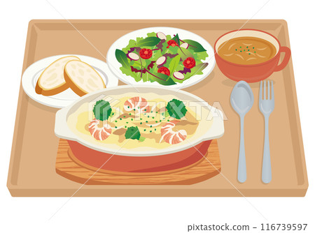 Western food_Gratin (Gratin set) Tray included 116739597