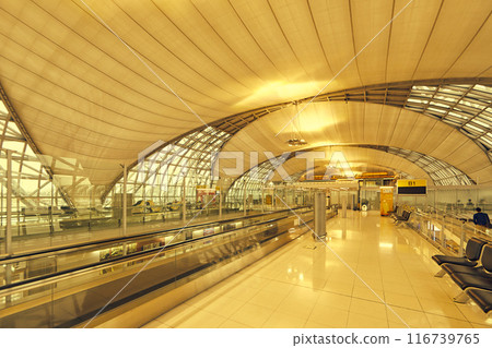 Interior of Suvarnabhumi airport. 116739765