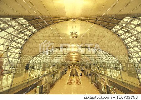 Interior of Suvarnabhumi airport. Interior of Suvarnabhumi airport. 116739768